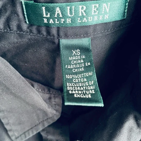 Black Ralph Lauren Button Down Shirt - Picture 5 of 11